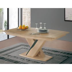 Table tonneau plateau bois Ceram