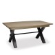 Table Magellan style Atelier plateau bois