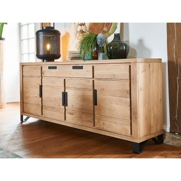 Bahut 4 portes Hudson 1 grand tiroir
