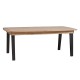 Table Séraphine 200 plateau bois et piétement métal