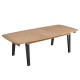 Table Séraphine 200 plateau bois et piétement métal