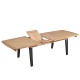 Table Séraphine 200 plateau bois et piétement métal