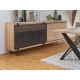 Enfilade 1 porte coulissante 2 portes battantes Fusion