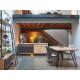Enfilade 1 porte coulissante 2 portes battantes Fusion