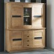 Bahut vaisselier 2 coprs 6 portes 1 tiroir Belem 190 cm
