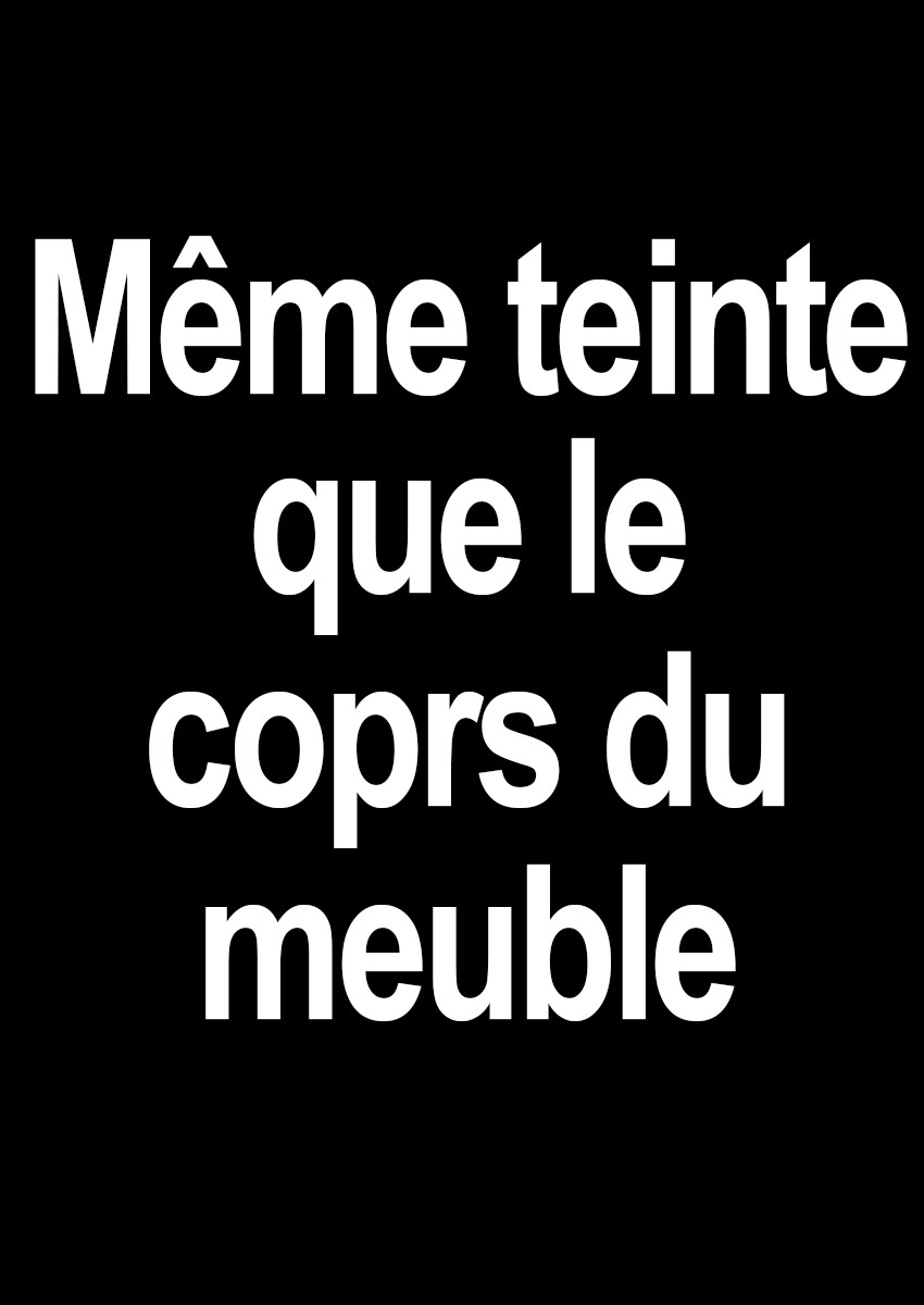 Même teinte que le corps du meuble